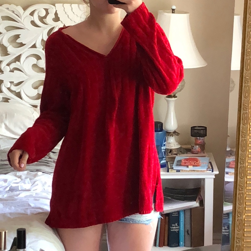 Oversized V-neck Sweater